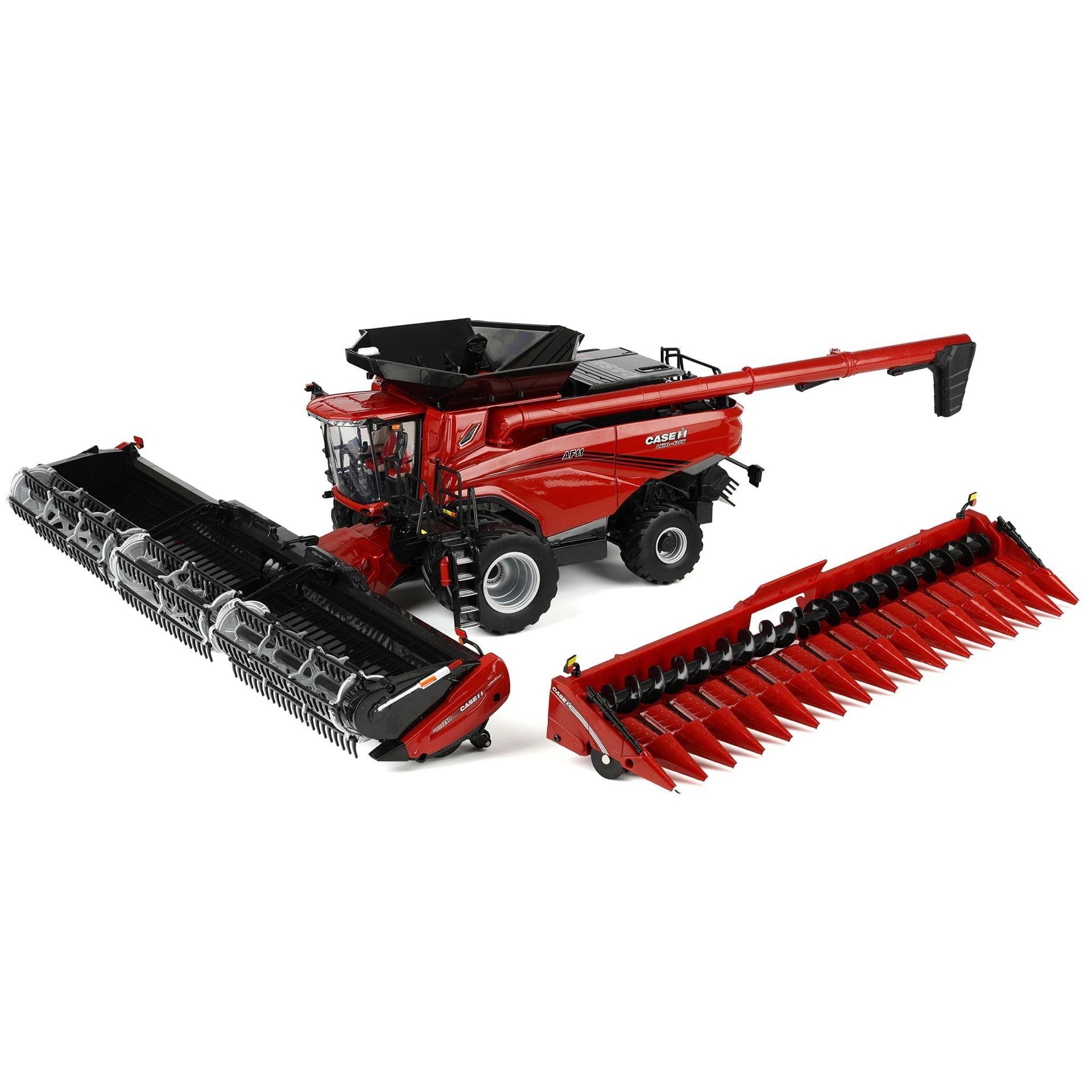 Case IH Axial-Flow AF11 combine harvest set with draper and corn heads